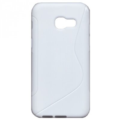 Hátlapvédő telefontok gumi / szilikon (S-line) Fehér [Samsung Galaxy A3 (2017) (SM-A320F)]