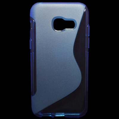 Hátlapvédő telefontok gumi / szilikon (S-line), Kék [Samsung Galaxy A3 (2017) (SM-A320F)]