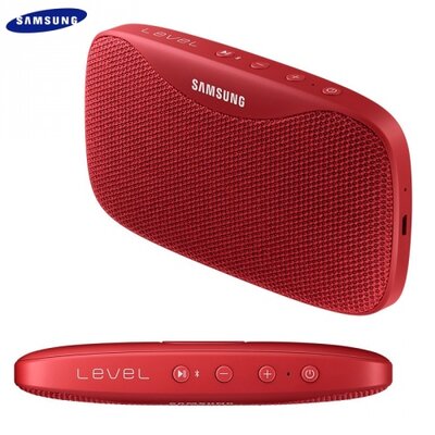 Samsung EO-SG930CREG BLUETOOTH hordozható hangszóró (3.5 mm jack csatlakozó is, 2600 mAh akkumulátor, mikrofon, NFC, IPx7, Level Box SLIM) PIROS [Samsung Acton (GT-S3370), Samsung Armani (GT-M7500)]