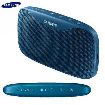 Samsung EO-SG930CLEG BLUETOOTH hordozható hangszóró (3.5 mm jack csatlakozó is, 2600 mAh akku, mikrofon, NFC, IPx7, Level Box SLIM) KÉK