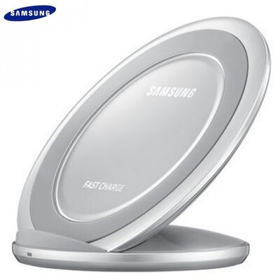 Samsung EP-NG930BSEGWW Hálózati töltő állomás (vezeték nélküli töltés, QI Wireless) EZÜST [Samsung Galaxy E5 (SM-E500), Galaxy E7 (SM-E700), Galaxy Note 4. (S