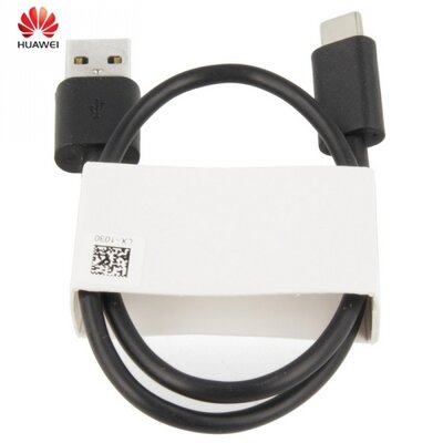 Huawei Adatátvitel adatkábel és töltő (USB Type-C, 30 cm hosszú) FEKETE [Huawei Honor 8, Mate 9, Nexus 6P, nova, nova plus, P9, P9 Plus]