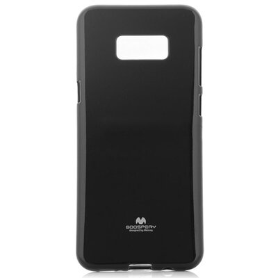 Mercury Goospery hátlapvédő telefontok gumi / szilikon (csillámporos) Fekete [Samsung Galaxy S8+ Plus (SM-G955)]