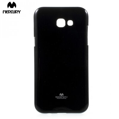 Mercury Goospery hátlapvédő telefontok gumi / szilikon (csillámporos) Fekete [Samsung Galaxy A3 (2017) (SM-A320F)]