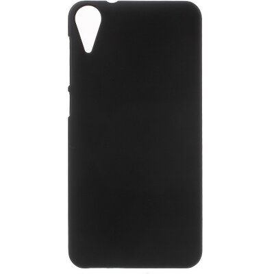 Műanyag hátlapvédő telefontok (gumírozott) Fekete [HTC Desire 825]