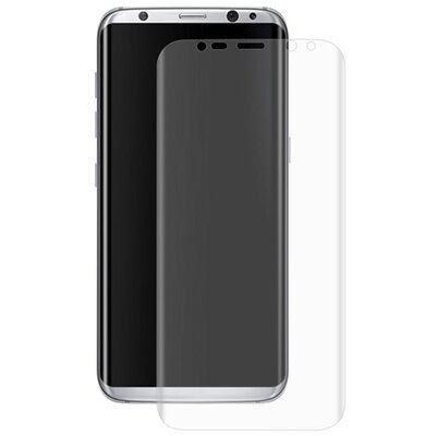 ENKAY Kijelzővédő fólia (full screen, íves részre, öntapadós PET) víztiszta átlátszó [Samsung Galaxy S8 (SM-G950)]