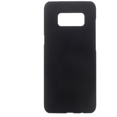 Műanyag hátlapvédő telefontok (gumírozott) Fekete [Samsung Galaxy S8 (SM-G950)]