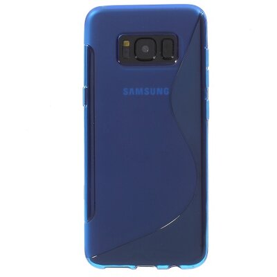 Hátlapvédő telefontok gumi / szilikon (S-line), Kék [Samsung Galaxy S8 (SM-G950)]