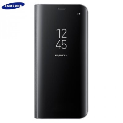 Samsung EF-ZG955CBEG Műanyag gyári telefontok (flip, oldalra nyíló, Clear View Cover) fekete [Samsung Galaxy S8+ Plus (SM-G955)]
