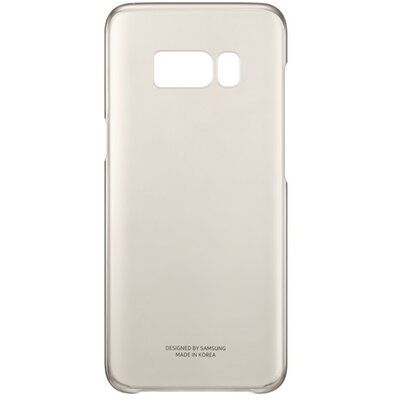 Samsung EF-QG955CF Műanyag hátlapvédő telefontok Átlátszó/Arany [Samsung Galaxy S8+ Plus (SM-G955)]
