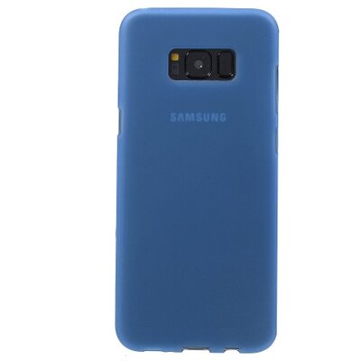 Hátlapvédő telefontok gumi / szilikon (matt, Fényes keret), Kék [Samsung Galaxy S8+ Plus (SM-G955)]