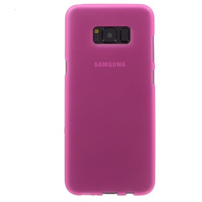 Hátlapvédő telefontok gumi / szilikon (matt, Fényes keret) Rózsaszín [Samsung Galaxy S8+ Plus (SM-G955)]