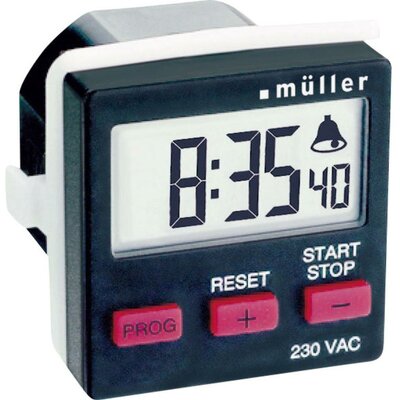 Visszaszámláló időzítő kapcsoló óra, beépíthető, Müller TC 14.21 230 V/AC 8A