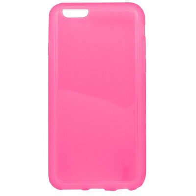 Szilikon hátlapvédő telefontok - nyakpánttartó funkcióva iPhone 6, rózsaszín, matt keret [Apple iPhone 6]