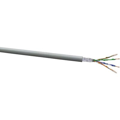 Hálózati kábel CAT 5e SF/UTP 8 x 0.13 mm² Szürke VOKA Kabelwerk 102580-00 méteráru