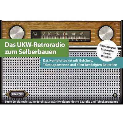 URH retro rádió építőkészlet, Franzis 65039