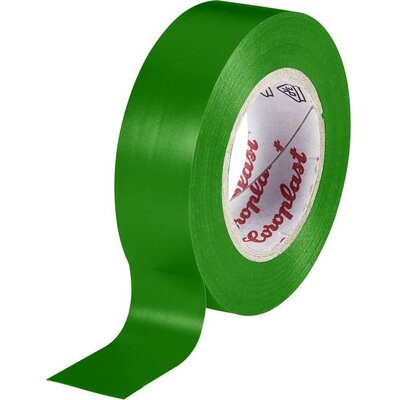 PVC elektromos szigetelőszalag, 10 m x 15 mm, zöld, Coroplast 302