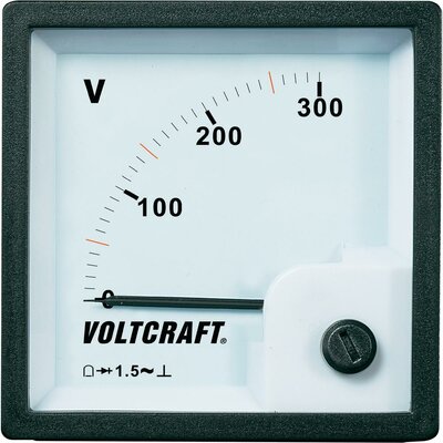 Analóg beépíthető táblaműszer, beépíthető voltmérő 300V Voltcraft AM 72x72