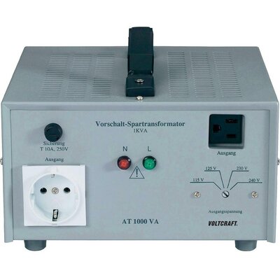 110V/230V Hálózati feszültség átalakító, leválasztó transzformátor 1000W-ig AT-1000 NV