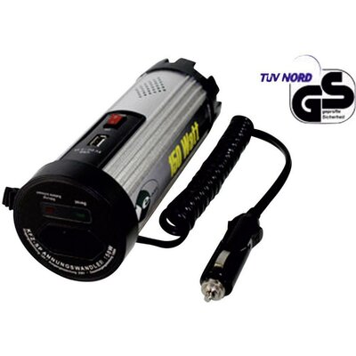 Szinuszos jellegű feszültség inverter, 150 W, 12 V/DC (11 - 15 V) - 230 V/AC · 5 V/DC USB, SmartPower SL150-A-12