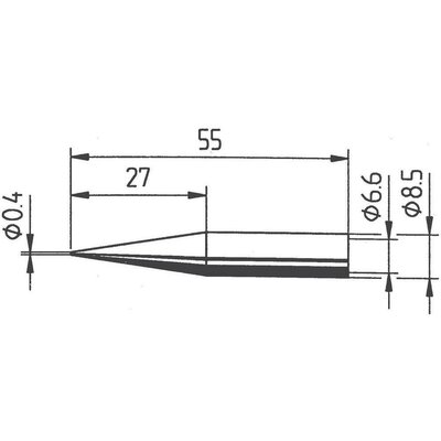 Ersa 842 pákahegy, forrasztóhegy 842 UD LF ceruza formájú hegy 0.4 mm