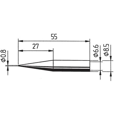 Ersa 842 pákahegy, forrasztóhegy 842 SD ceruza formájú hegy 0.8 mm