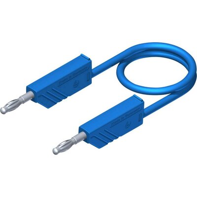 Mérőzsinór, mérővezeték 2db 4mm-es toldható banándugóval 2,5 mm² PVC, 0.50m kék SKS Hirschmann CO MLN 50/2,5