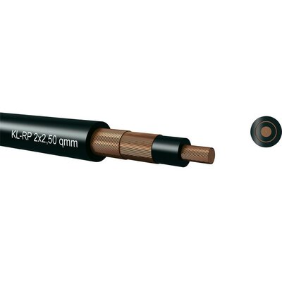 KL-RP 2x4,0qmm fekete, PVC, Koax, hangszóró kábel 550140000 Kabeltronik