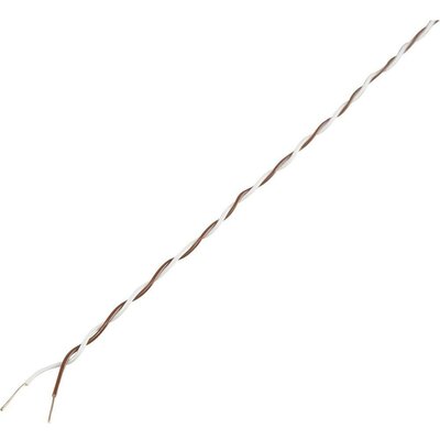 Tekercselő huzal Wire Wrap 2 x 0,2 mm² fehér/barna, Conrad 93030c447 50 m