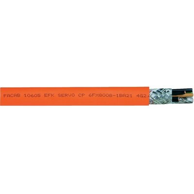 Szervo vezeték FACAB EFK SERVO-CP 4 G 1.5 mm² Narancs Faber Kabel 035285 méteráru