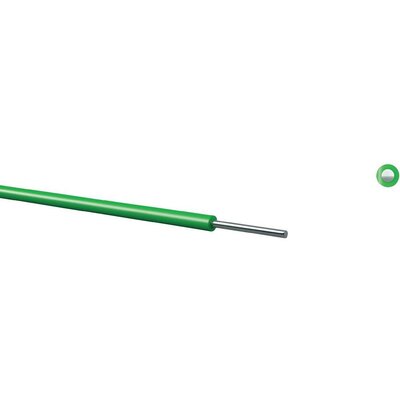 Wire-Wrap AWG 24 green, solid wire, 7Y ETFE Tefzel 370102403 Kabeltronik