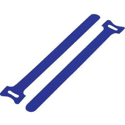 Tépőzár kábelkötegelő kötegeléshez, bolyhos és horgos fél (H x Sz) 310 mm x 16 mm, kék KSS MGT-310BE 1 db