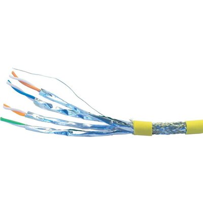 Hálózati kábel CAT 7 S/FTP 8 x 0.32 mm² Sárga VOKA Kabelwerk 170202-21 méteráru