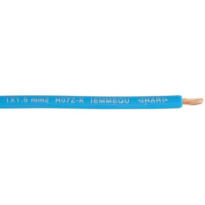 Litze H07Z-K 1 x 1.50 mm² Világoskék Faber Kabel 040267 100 m