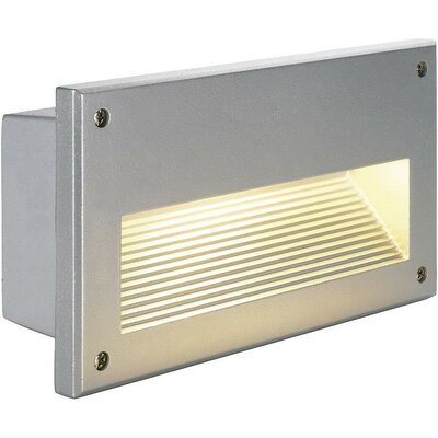 Kültéri beépíthető lámpatest, E14, max. 40 W, 230 V, ezüstszürke, SLV Brick Downunder 229062