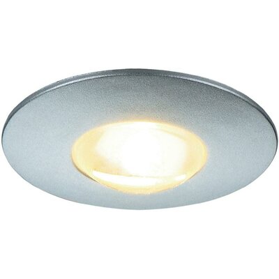 Beépíthető beltéri lámpa, nagy teljesítményű melegfehér LED-del, ezüst színű (fémes), SLV 112242