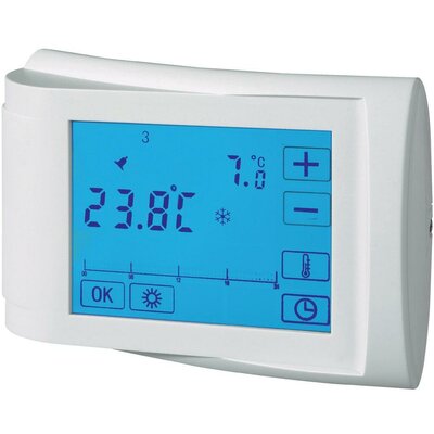 Érintőképernyős digitális szoba termosztát heti programmal, fehér, 5-35 °C