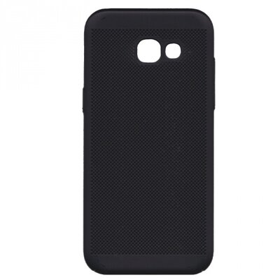 Műanyag hátlapvédő telefontok (lyukacsos minta) Fekete [Samsung Galaxy A5 (2017) (SM-A520F)]