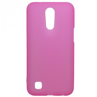Hátlapvédő telefontok gumi / szilikon (matt, fényes keret) Rózsaszín [LG K10 2017 (M250N)]