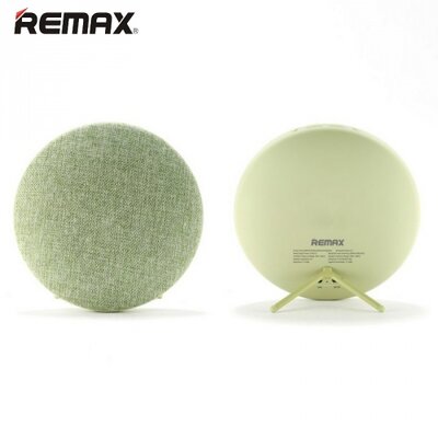 Remax RB-M9_G REMAX M9 BLUETOOTH hordozható hangszóró (textil borítás, mikrofon, 3.5 mm jack csatlakozó) ZÖLD