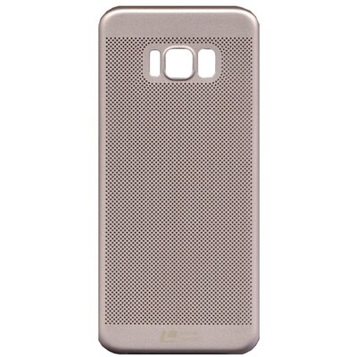 Loopee műanyag hátlapvédő telefontok (lyukacsos minta) Arany [Samsung Galaxy S8+ Plus (SM-G955)]