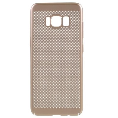 Műanyag hátlapvédő telefontok (lyukacsos minta) Arany [Samsung Galaxy S8 (SM-G950)]