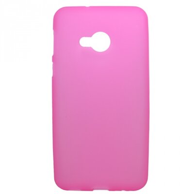 Hátlapvédő telefontok gumi / szilikon (matt, fényes keret) Rózsaszín [HTC U Play]