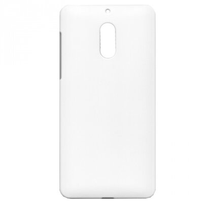 Műanyag hátlapvédő telefontok (gumírozott) Fehér [Nokia 6]