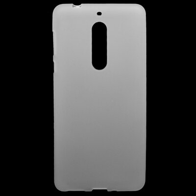 Hátlapvédő telefontok gumi / szilikon (matt, fényes keret) Fehér [Nokia 5]