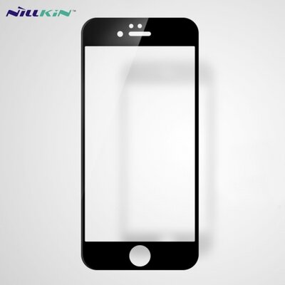 NILLKIN CP+MAX Kijelzővédő üvegfólia (3D, full glue, íves, teljes felületén tapad, 0.33mm, 9H) FEKETE [Apple iPhone 6 4.7, Apple iPhone 6S 4.7]