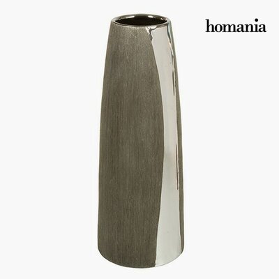 Váza Kerámia Ezüst Fekete - Serious Line Gyűjtemény by Homania