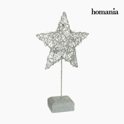 Dekoratív Figura Csillag Ezüst by Homania