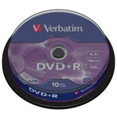 DVD+R Verbatim 43498 4.7 GB 16x 10 darab