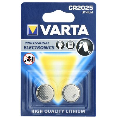 Lithium elem 3V Varta CR2025 (2db-os)